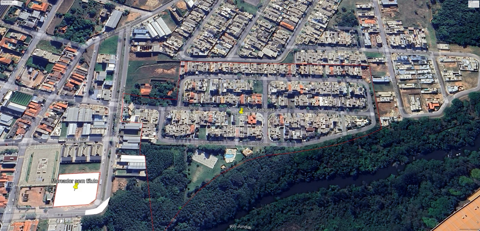 Ilha das Águas — Salto, vista aérea — Quaresma Henriques Incorporadora